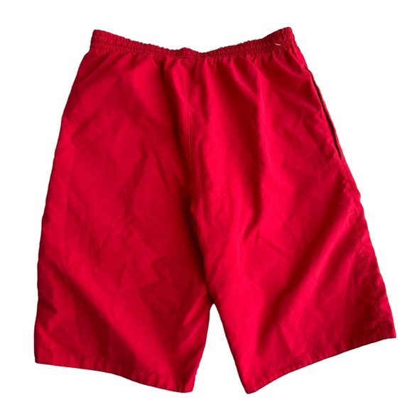 Nike Air Max Reversible Athletic Gym Shorts Black Red Training Running Workout - Picture 6 of 13